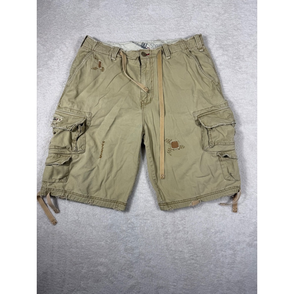 BKE Venture Cargo Shorts Mens 34‎ heavy y2k Distressed Gorpcore Utility Skate
